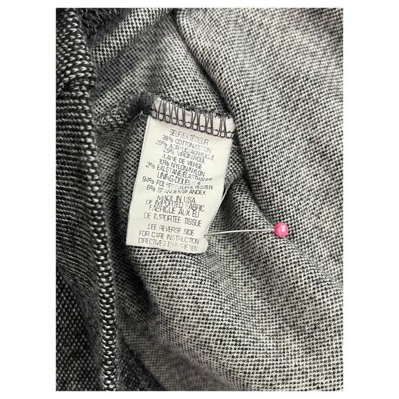 Theory Dress Womens 4 Gray Wool Long Sleeve Fit Flare Career Classic Minimalist - Picture 8 of 14